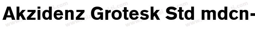 Akzidenz Grotesk Std mdcn字体转换